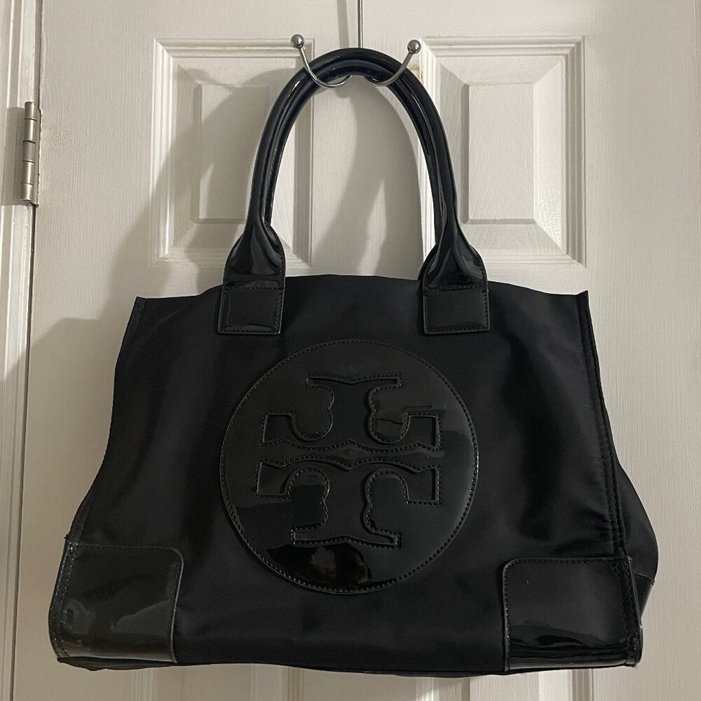 Tory Burch Ella Black Large Tote